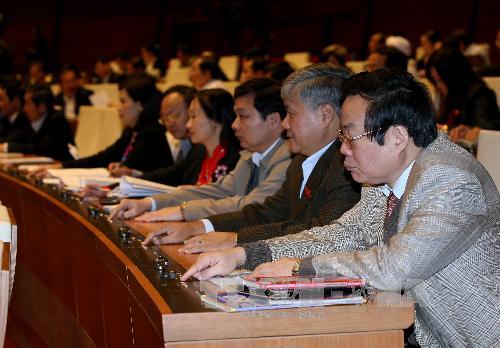 Quốc hội thông qua Luật tổ chức Quốc hội sửa đổi ; Luật bảo hiểm xã hội sửa đổi
